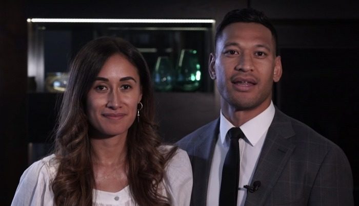 Israel Folau et son épouse Maria