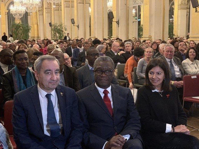 François Calvairoly, Denis Mukwege et Anne Hidalgo