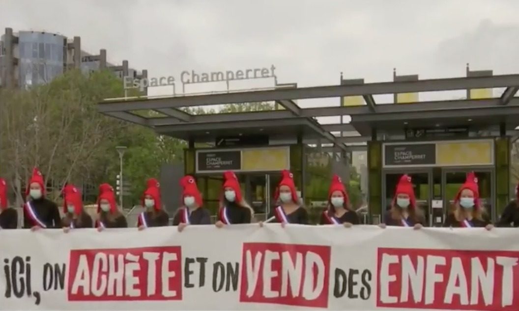 manifestation à Paris contre le projet de loi de bioéthique 2020