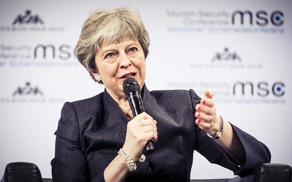 Theresa May lors de la Conférence de Munich sur la sécurité 2018