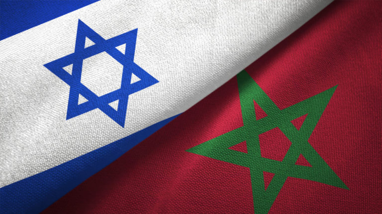 Drapeaux Israel Maroc