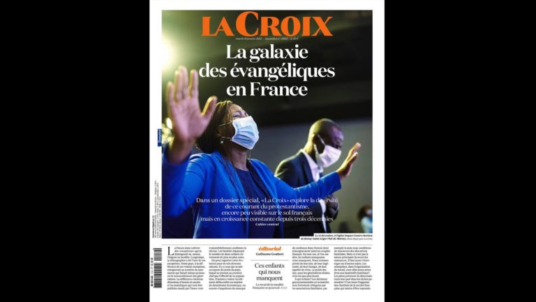 La Une du quotidien La Croix du 19 janvier 2021