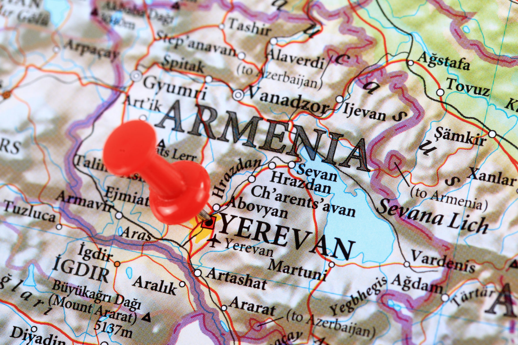 Carte de l'Arménie