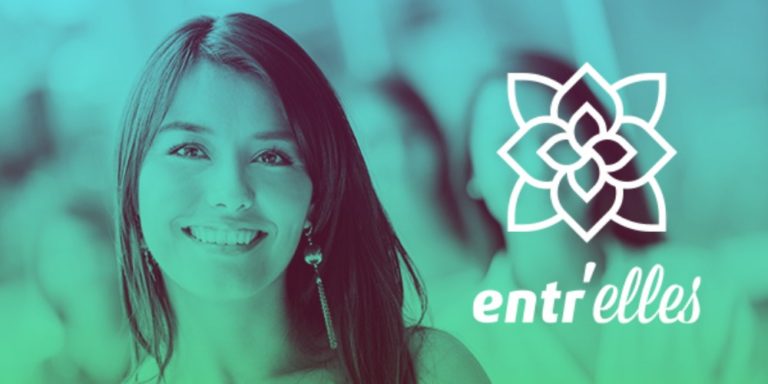 Affiche de la rencontre Entr'Elles 2018, femme souriante