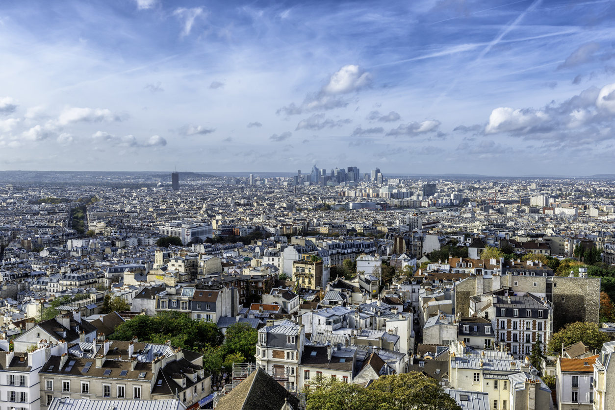 Vue aérienne de Paris