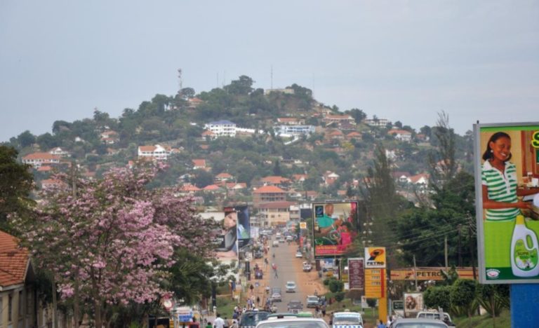 Vue aérienne de Kampala, capitale de l'Ouganda