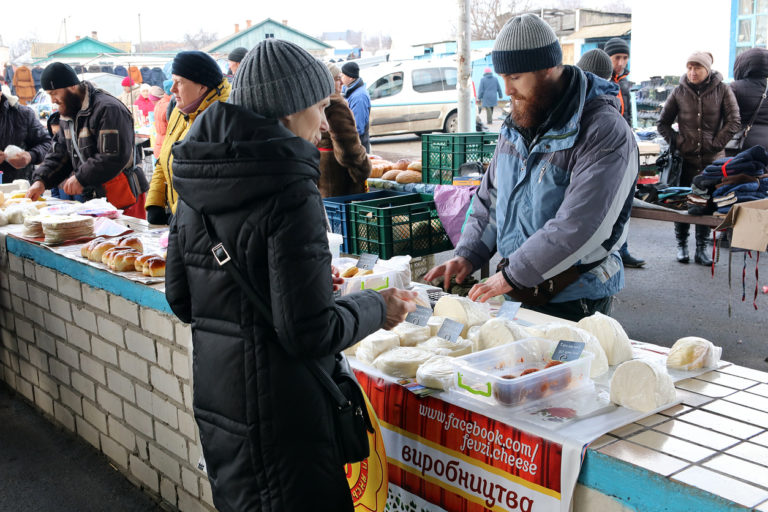 Banque alimentaire en extérieur