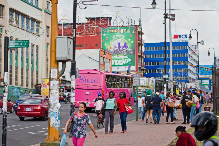 scène de rue au Costa Rica