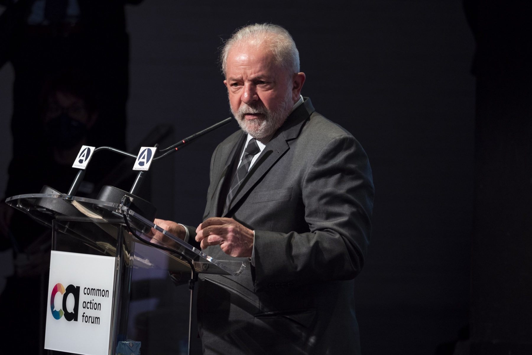 Luiz Inácio Lula da Silva fait un discours