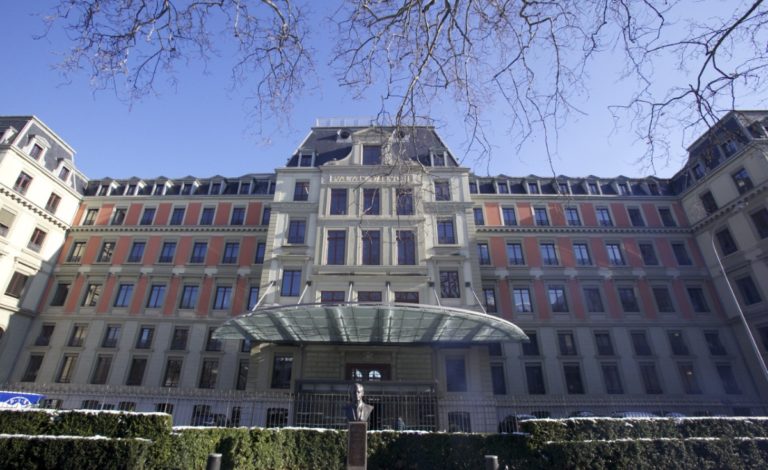 L'immense Palais Wilson, siège du Haut-commissariat des Droits de l'homme de l'ONU