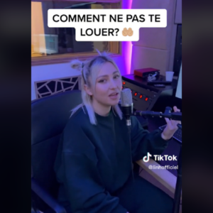 une internaute interprète Comment ne pas te louer sur le réseau social TikTok