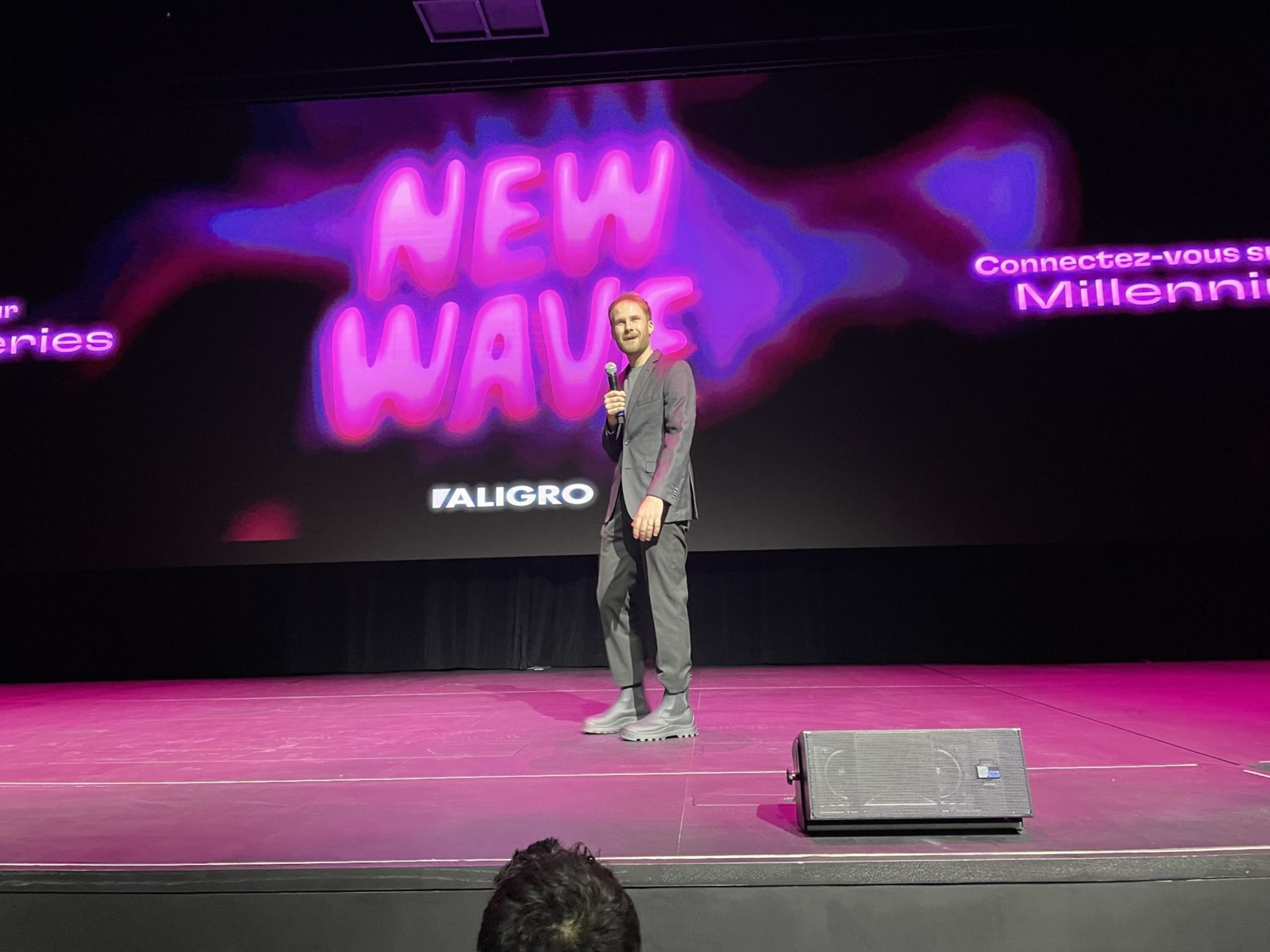 Florias Gallay lors de la projection de l'épisode pilote de New Wave.
