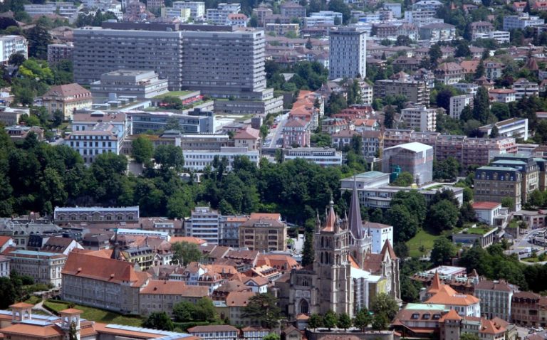 Vue de la ville de Lausanne