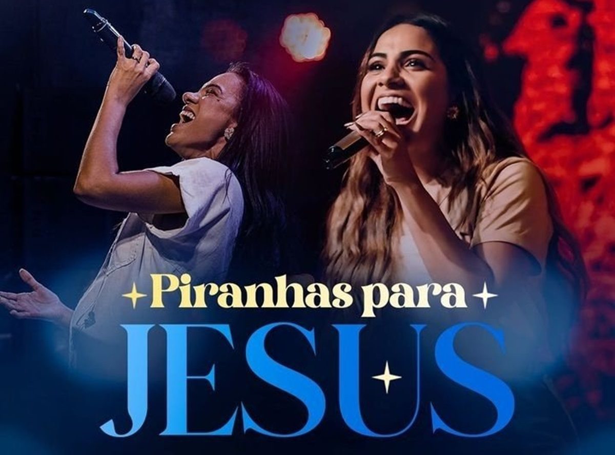 Affiche de l'événement évangélique Piranhas para Jésus avec la chanteuse chrétienne Gabriela Rocha