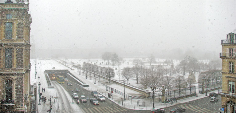 Paris sous la neige