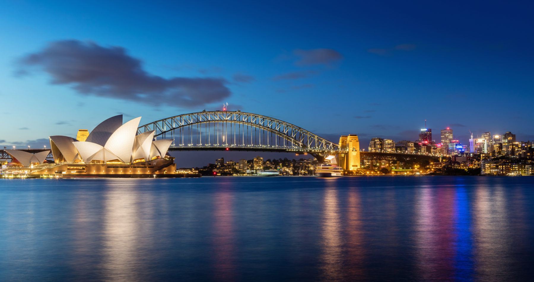 Opéra de Sydney, de nuit