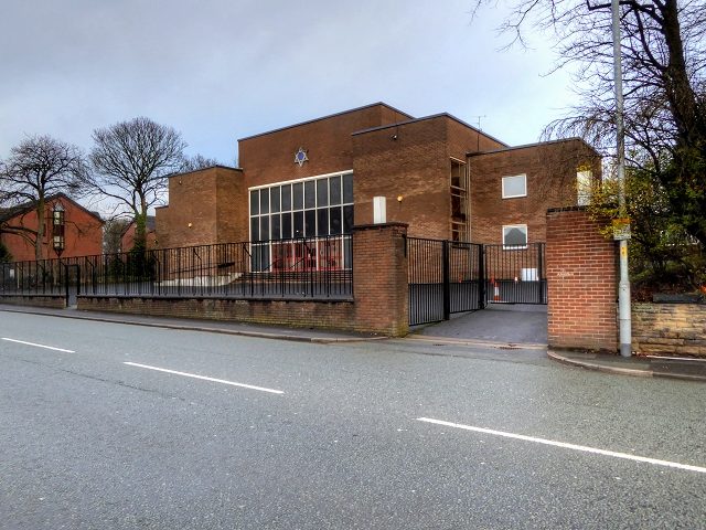 Synagogue de Heaton Park à Manchester, où a eu lieu l'attentat